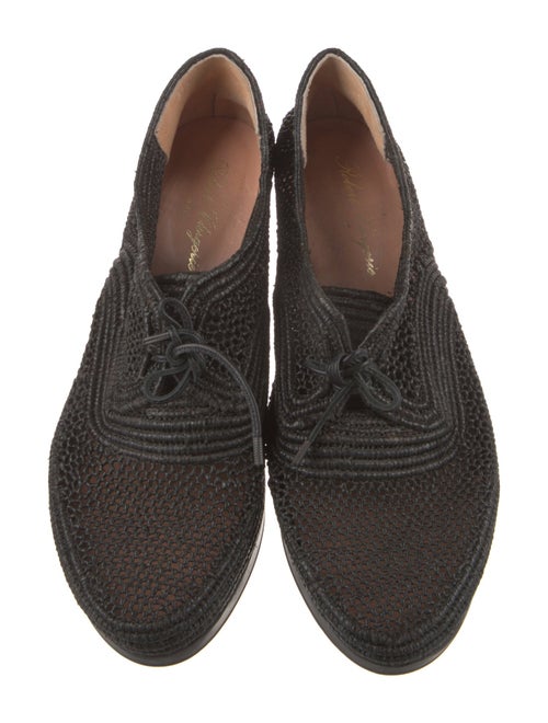 Robert Clergerie Straw Wedge Sneakers