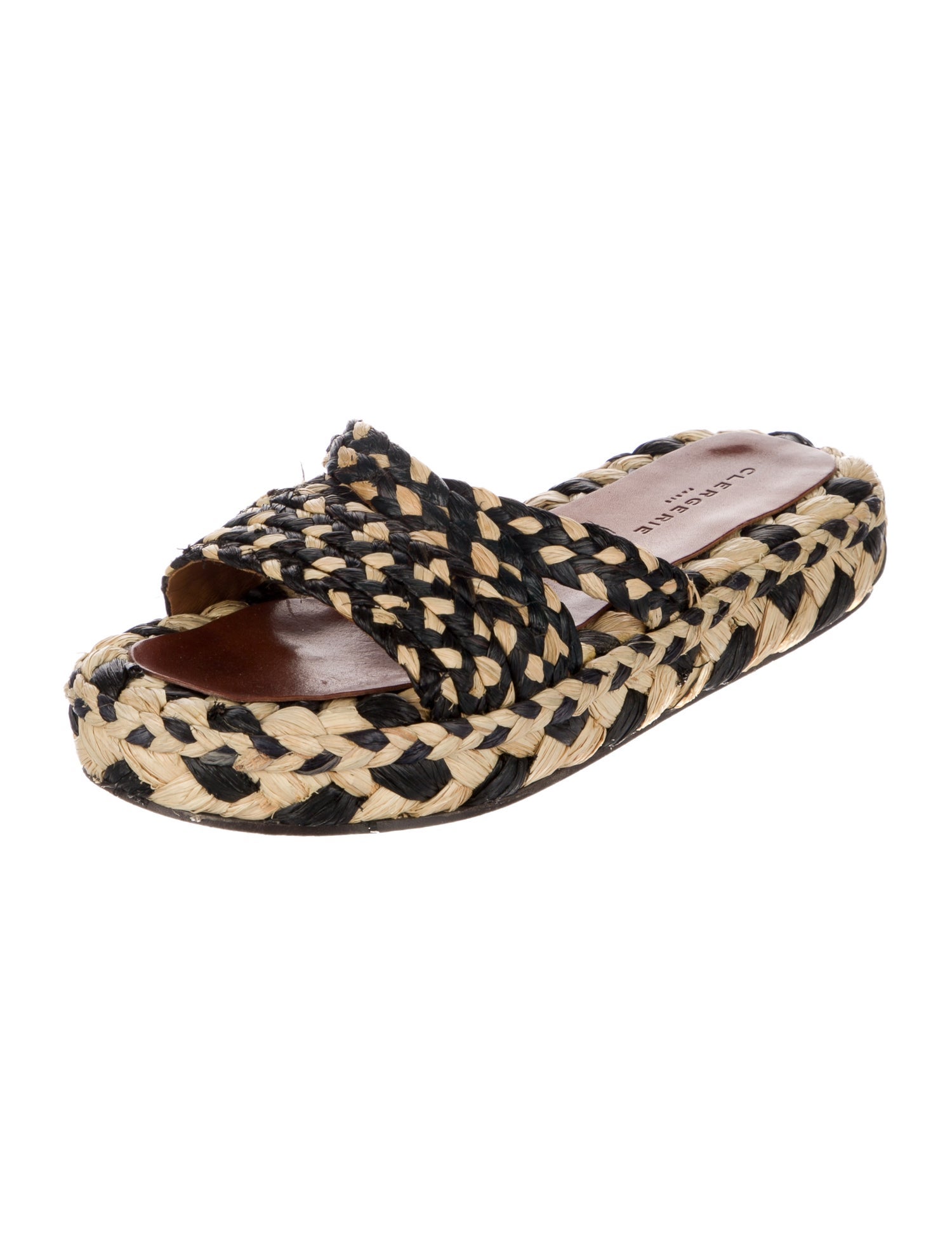 Robert Clergerie Straw Printed Espadrilles