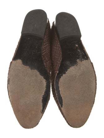 Robert Clergerie Tweed Pattern Ballet Flats