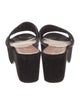 Robert Clergerie Suede Lasercut Accents Slides
