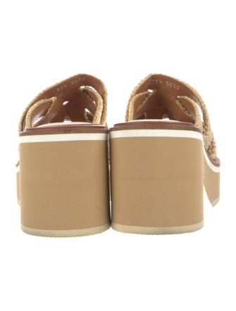 Robert Clergerie Raffia Slides