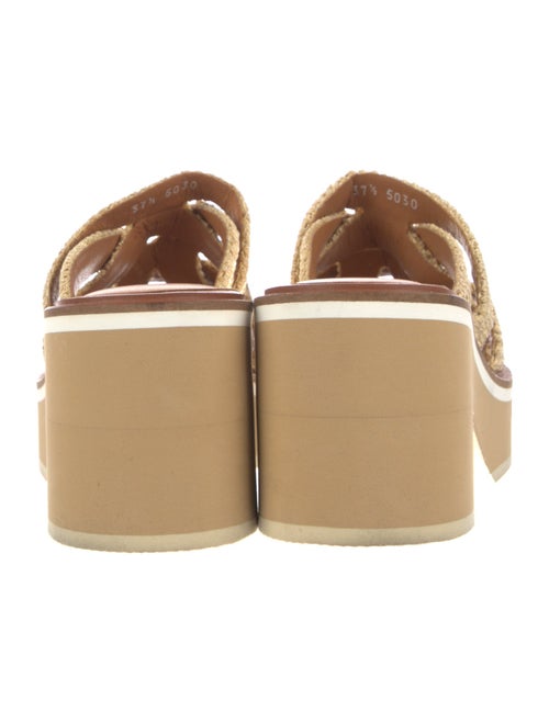 Robert Clergerie Raffia Slides