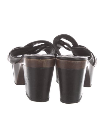 Robert Clergerie Leather Slides