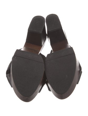 Robert Clergerie Leather Slides