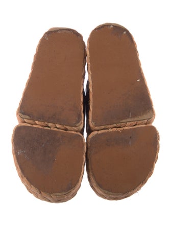 Robert Clergerie Raffia Slingback Sandals