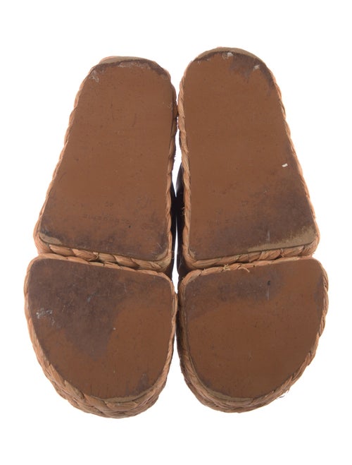 Robert Clergerie Raffia Slingback Sandals