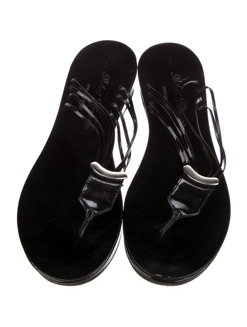 Robert Clergerie Patent Leather Slides