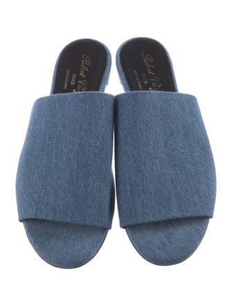 Robert Clergerie Denim Mules