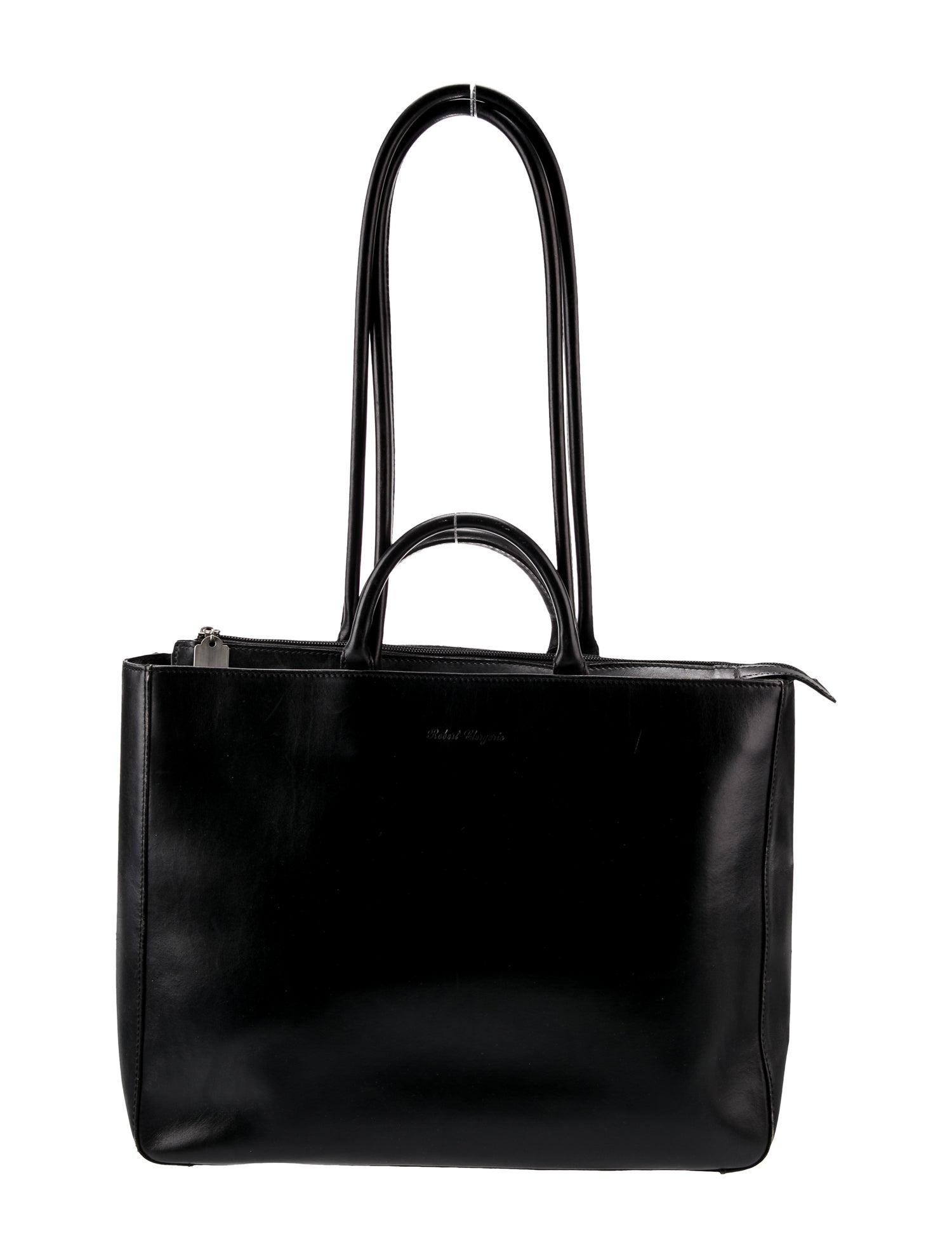 Robert Clergerie Leather Top Handle Bag
