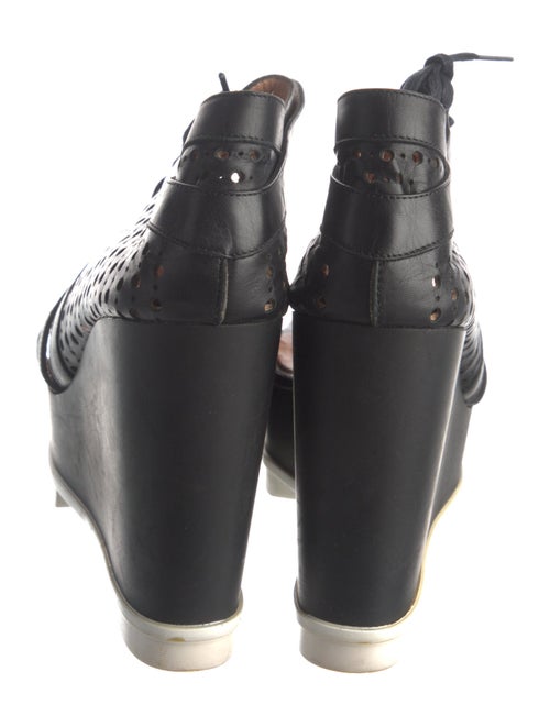 Robert Clergerie Leather Lasercut Accents Sandals