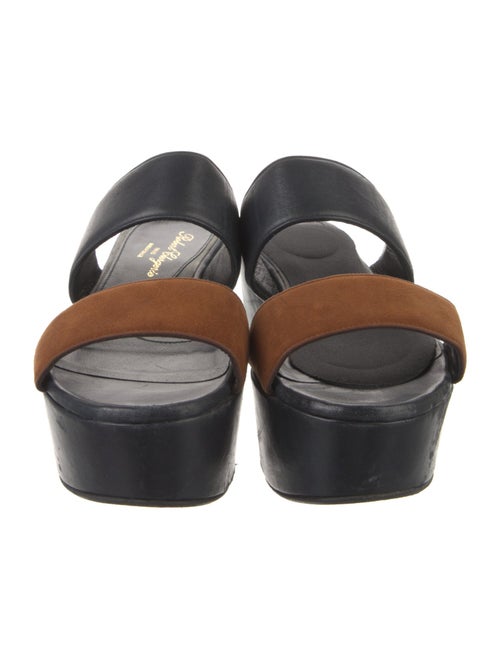 Robert Clergerie Suede Printed Slides