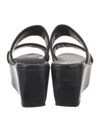 Robert Clergerie Suede Printed Slides