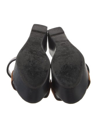 Robert Clergerie Suede Printed Slides