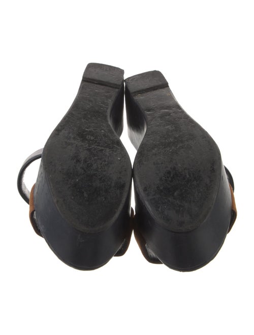 Robert Clergerie Suede Printed Slides