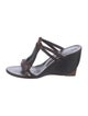 Robert Clergerie Leather T-Strap Sandals