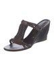 Robert Clergerie Leather T-Strap Sandals