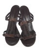 Robert Clergerie Leather T-Strap Sandals