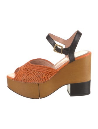 Robert Clergerie Raffia Sandals