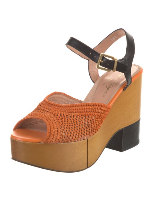 Robert Clergerie Raffia Sandals