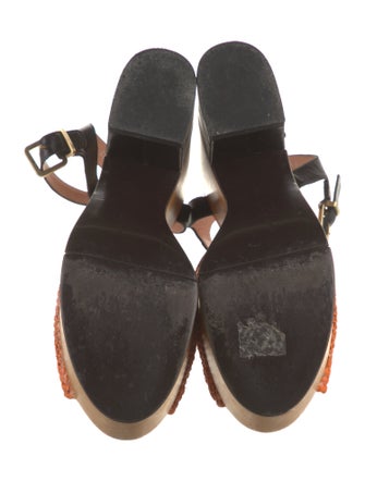 Robert Clergerie Raffia Sandals