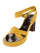 Robert Clergerie Suede Colorblock Pattern Sandals
