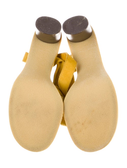 Robert Clergerie Suede Colorblock Pattern Sandals