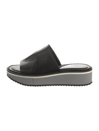 Robert Clergerie Leather Slides