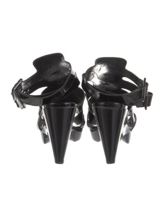 Robert Clergerie Patent Leather Gladiator Sandals