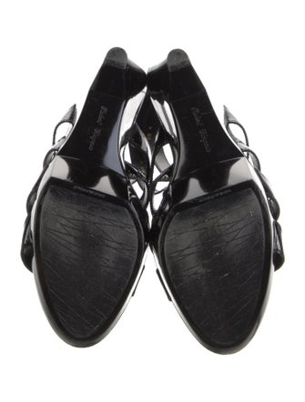 Robert Clergerie Patent Leather Gladiator Sandals