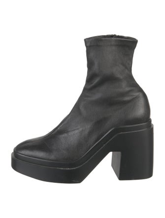 Robert Clergerie Leather Sock Boots