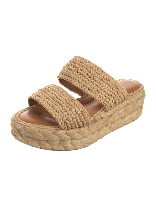 Robert Clergerie Raffia Espadrilles