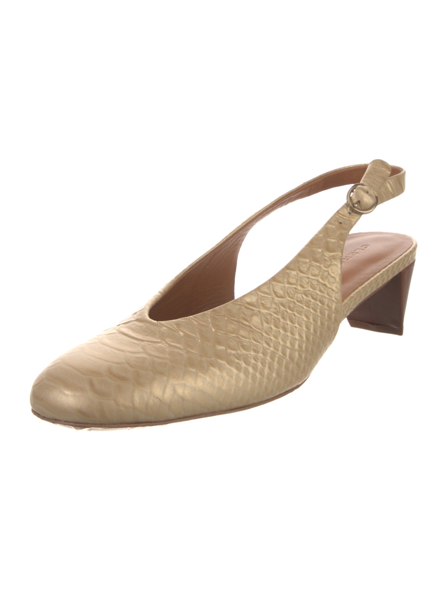 Robert Clergerie Leather Slingback Pumps