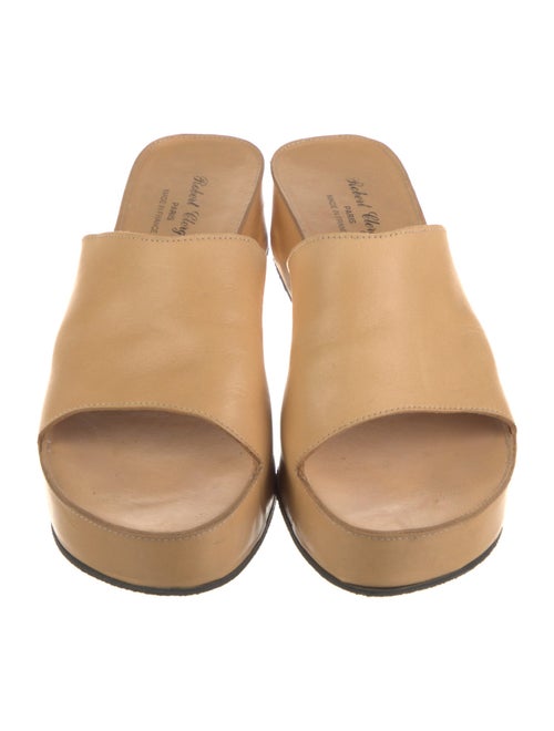 Robert Clergerie Leather Slides