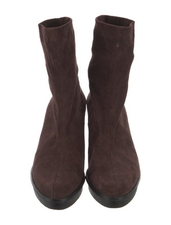 Robert Clergerie Suede Sock Boots