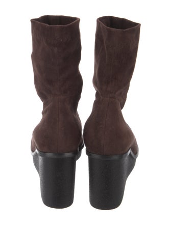 Robert Clergerie Suede Sock Boots