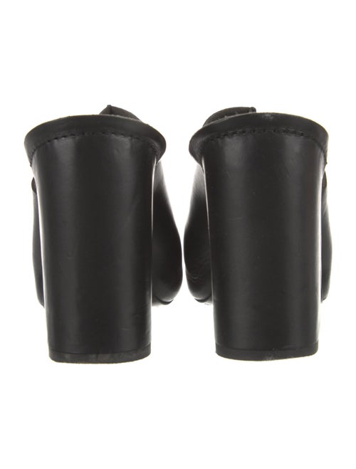 Robert Clergerie Leather Animal Print Slides