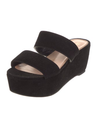 Robert Clergerie Suede Slides