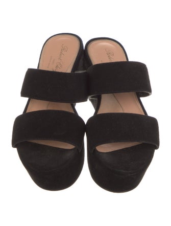 Robert Clergerie Suede Slides
