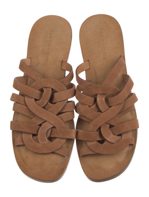 Robert Clergerie Suede Slides