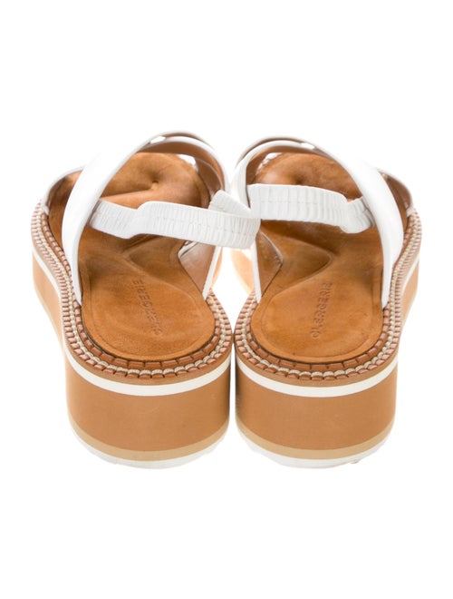 Robert Clergerie Leather Cutout Accent Slides