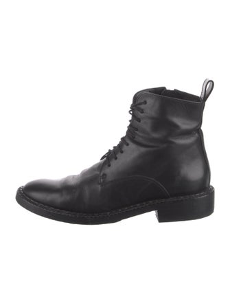 Robert Clergerie Leather Combat Boots