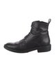 Robert Clergerie Leather Combat Boots