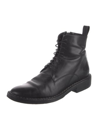 Robert Clergerie Leather Combat Boots