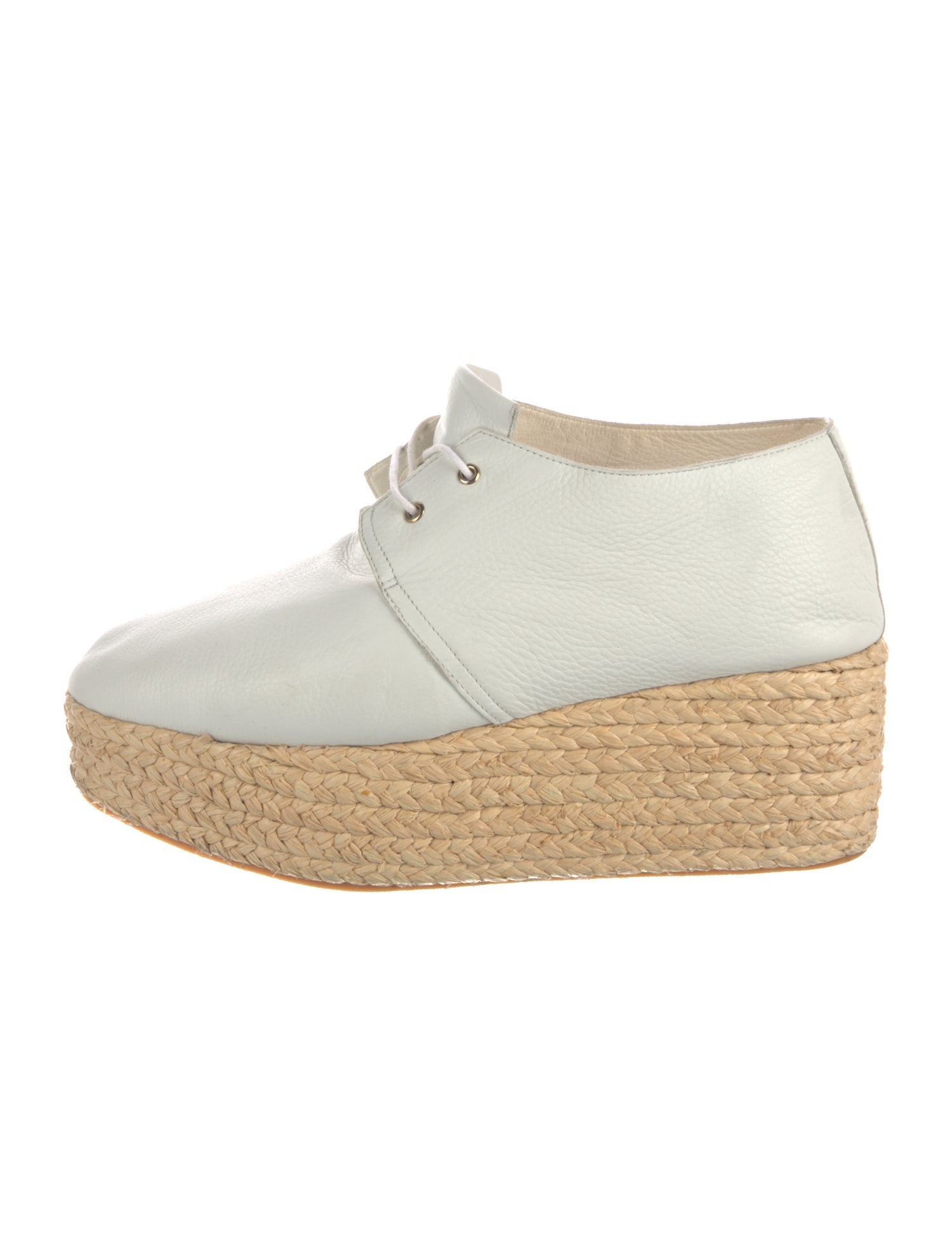 Robert Clergerie Leather Braided Accents Espadrille Sneakers
