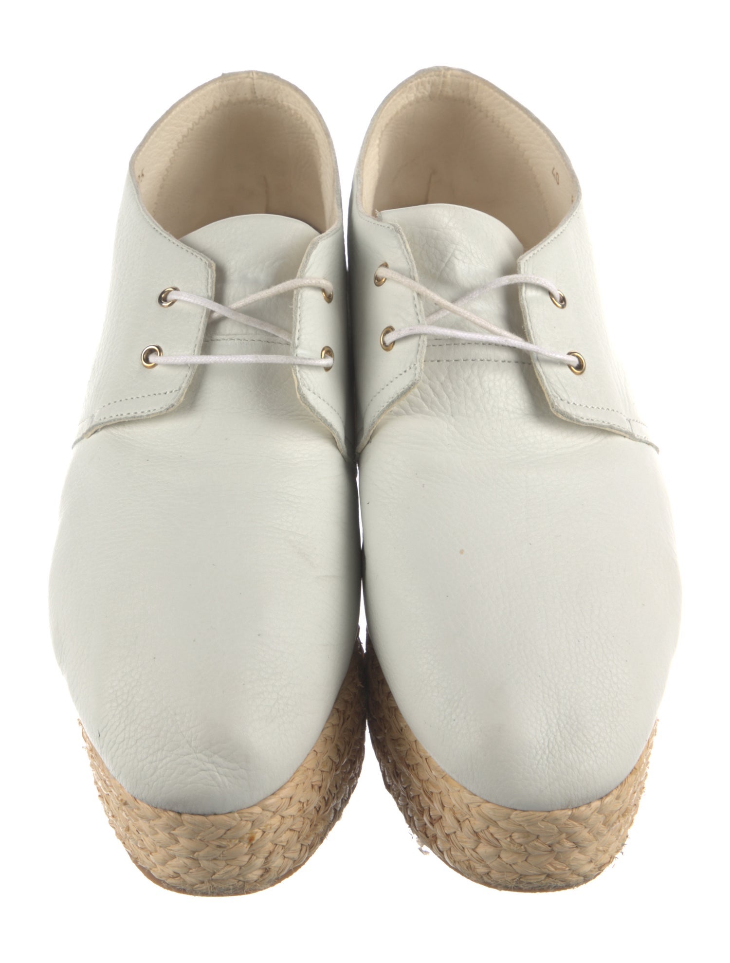 Robert Clergerie Leather Braided Accents Espadrille Sneakers