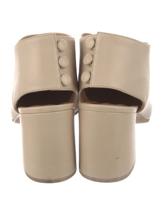 Robert Clergerie Leather Mules