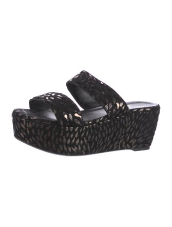 Robert Clergerie Suede Slides