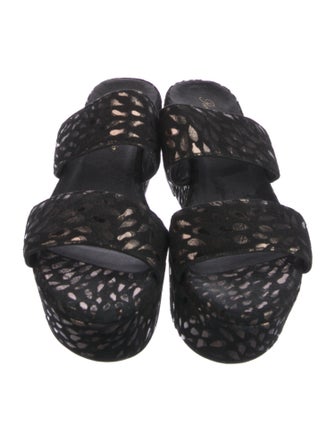 Robert Clergerie Suede Slides