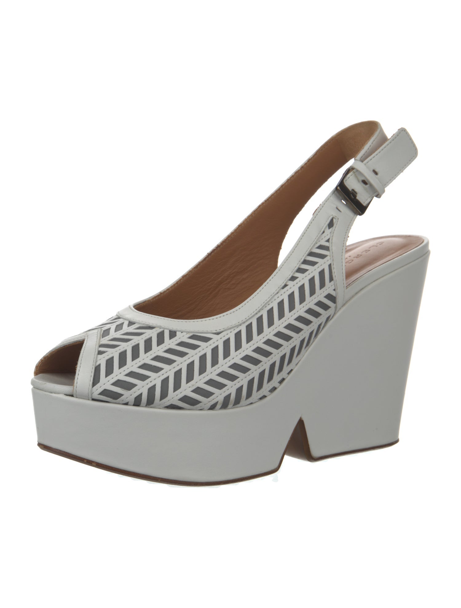 Robert Clergerie Leather Slingback Sandals