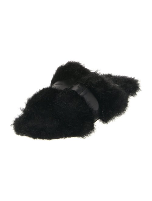 Robert Clergerie Faux Fur Slides